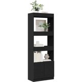 vidaXL Visoka komoda crna 63x33x180 cm od konstruiranog drva | shoptok.hr