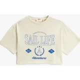 Koton T-Shirt - Beige