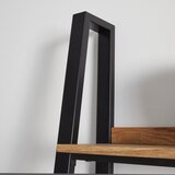 Bessagi Home regal juno, hrast, kovina | Shoptok.si