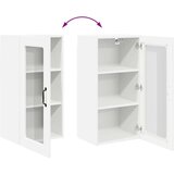 vidaXL Stenska kuhinjska omarica s polico 2 pcs Bela 40 x 31 x 80 cm | Shoptok.si