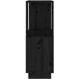 Ormarić za knjige / sobna pregrada crni 51x25x70 cm od borovine | shoptok.hr