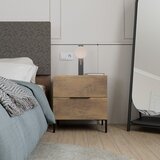 Hanah home noćni ormarić Kmd-1720-Oo-1, 55x59x44 cm, Orah Cijene