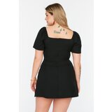 Trendyol Curve Black Ruffle and Cutout Detailed Woven Dress | ePonuda.com