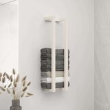 vidaXL Stalak za ručnike bijeli 23x18x90 cm od masivne borovine | shoptok.hr