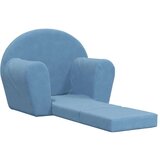  Raztegljiv otroški kavč moder mehak pliš, (21038256) | Shoptok.si
