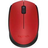 Logitech M171 brezžična rdeča optična miška | Shoptok.si