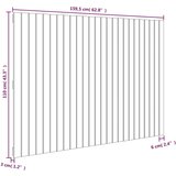  Zidno uzglavlje bijelo 159 5x3x110 cm od masivne borovine | shoptok.hr
