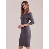 Factory Price Dress-PL-SK-1407.05-dark gray | Shoptok.si