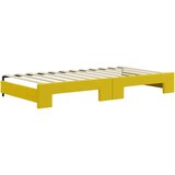  Dnevni krevet na razvlačenje s madracima žuti 100x200 cm baršun | shoptok.hr