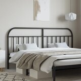  Metalno zamjensko uzglavlje crno 200 cm | shoptok.hr