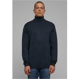 UC Men Knitted Turtleneck Sweater navy Cene