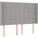 The Living Store vzglavje z ušesi svetlo sivo 147x16x118/128 cm blago - vzglavje, (21418494) | Shoptok.si