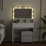  Toaletni stolić s LED svjetlima bijeli 80x41x134,5 cm | Eponuda.com