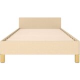  Okvir za krevet s uzglavljem krem 100x200 cm od tkanine | shoptok.hr