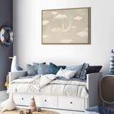  Slika - Little Conqueror - A Mouse in Heart Pajamas on the Moon Among Clouds 120x80 U prirodnom drvenom okviru | shoptok.hr