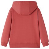  Dječja topla majica s kapuljačom tamnocrvena 128 | shoptok.hr