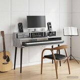 Studio radni stol Betonska siva 130 x 42,5 x 36 cm | shoptok.hr