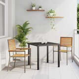  Stolići za vrt s mogućnošću slaganja 2 pcs Smeđa i siva | shoptok.hr