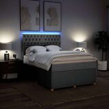  Krevet box spring s madracem svjetlosiva 160x200 cm tkanina | shoptok.hr