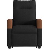  Naslonjač na podizanje od tkanine crni | shoptok.hr