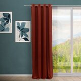Casa Selección Zavesa iz rebrastega žameta v barvi terakote 140x260 cm Merely – | Shoptok.si