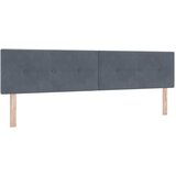  s opruga kutije Tamno siva 200 x 200 cm Baršun | shoptok.hr
