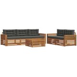  Set vanjskih sofa 6 kom. Prirodna i antracit | shoptok.hr