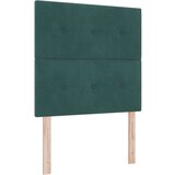  Naslon za glavo S pritrdilnimi gumbi Temno zelena 90 cm Žamet, (22052700) | Shoptok.si