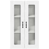 vidaXL Stenska kuhinjska omarica Visok sijaj bela 60 x 31 x 100 cm | Shoptok.si