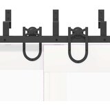 vidaXL Komplet opreme za drsna vrata 183 cm jeklo črne barve | Shoptok.si