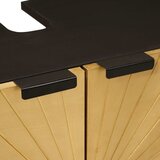  Set ormarića za kupaonicu 2 kom. Crna i Mjed 62 x 33 x 58 cm | shoptok.hr