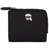 Karl Lagerfeld Denarnica IKON NYLON PIN SM ZIP WALL Črna Cene