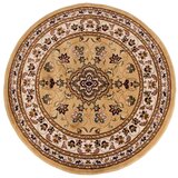 Flair Rugs Bež okrogla preproga 133x133 cm Sherbone – Cene