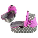  Dječja kolica za lutke 2-u-1 torba za nosiljku pink stars | shoptok.hr