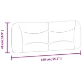 vidaXL Vzglavna stranica krem 140 cm blago | Shoptok.si