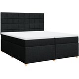  Krevet s oprugama i madracem crni 200x200 cm od tkanine | shoptok.hr