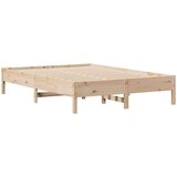 vidaXL Okvir kreveta bez madraca 140 x 190 cm od masivne borovine | shoptok.hr