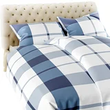 Edoti Checked flannel bedding A774