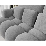 ELTAP Siva sklopiva sofa od bouclé tkanine 256 cm Cotonn – | shoptok.hr
