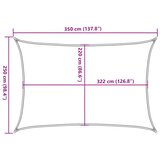  Jedro protiv sunca boje pijeska 3,5x2,5 m poliester Oxford | shoptok.hr
