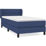  Box spring postelja z vzmetnico modra 80x200 cm blago, (20894606) | Shoptok.si