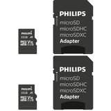 Philips MicroSDHC 2-Pack 32GB Class 10 UHS-I U1 incl. Adapter - set od 2 memorijske kartice sa adapterom | shoptok.hr