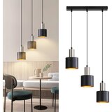 Nettlife viseča jedilna miza E27 vintage viseča svetilka - viseča kuhinjska svetilka s 3 žarnicami, jedilna svetilka črno zlata, (22123061) | Shoptok.si