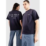 Another Cotton Lab Wanna Go Washed T-shirt blue Cene