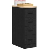  Garažni ormar za odlaganje crni 30x51x85 cm masivne borovine Slike