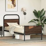 vidaXL Okvir kreveta bez madraca smeđa boja hrasta 80x200 cm drveni | shoptok.hr