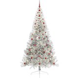  Umjetno predsvijetljeno božićno drvce Srebrno 240 cm PET | shoptok.hr