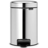 Brabantia Koš za smeti s pedalom 3 L s plastičnim vložkom - svetlikajoče jeklo | Shoptok.si