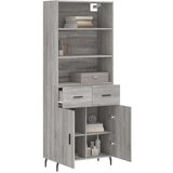  Visoka komoda siva sonome 69 5x34x180 cm od konstruiranog drva | shoptok.hr