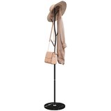  Stalak za kapute crni 177 cm od željeza obloženog prahom | shoptok.hr